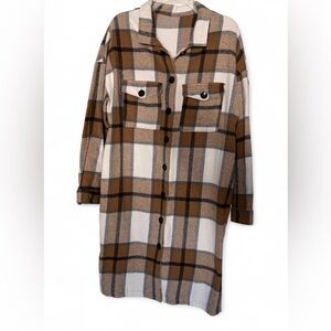 Plaid Button Down Shirt for Women